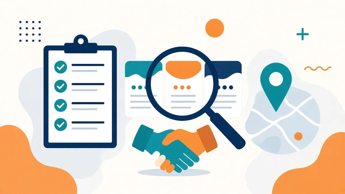 Checklist for how to choose the best full service marketing agency, comparing proposals and local options